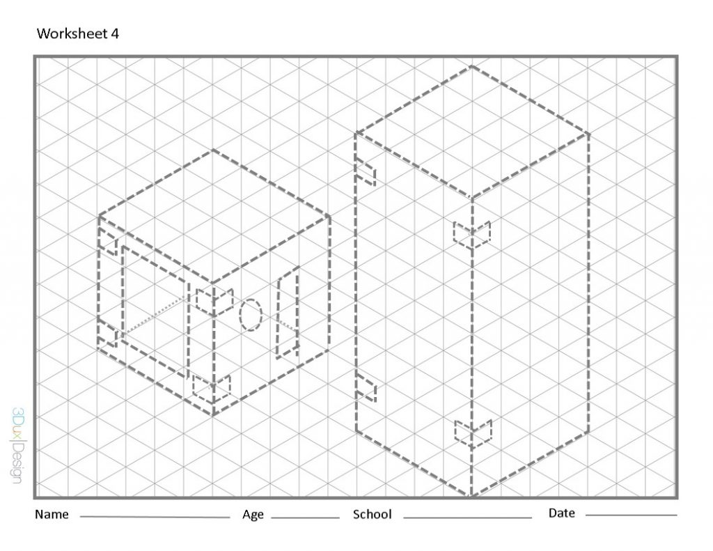 Worksheet 4 - Engineering drafting design challenge for 3DuxDesigns