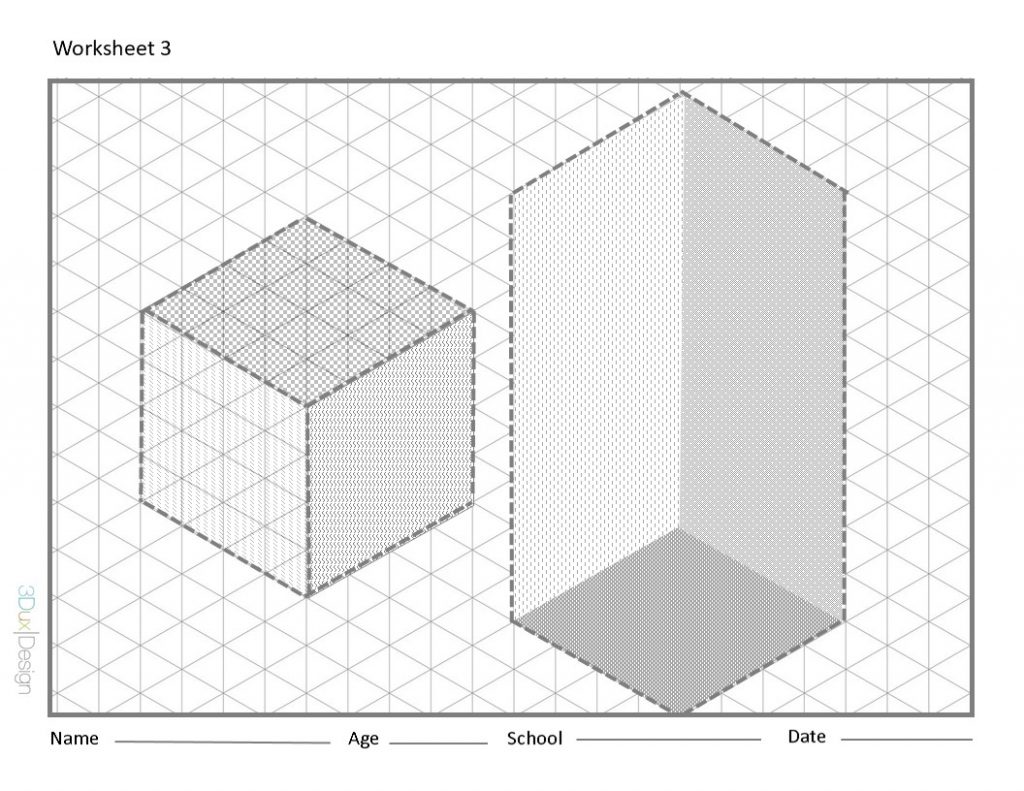 Worksheet 3 for 3DuxDesign engineering drafting challenge