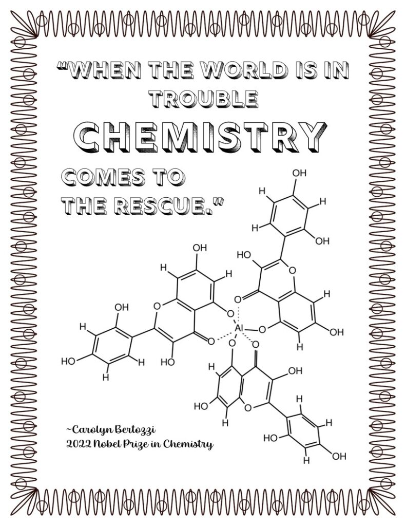 Carolyn Bertozzi "When the World is in Trouble, Chemistry Comes to the Rescue."